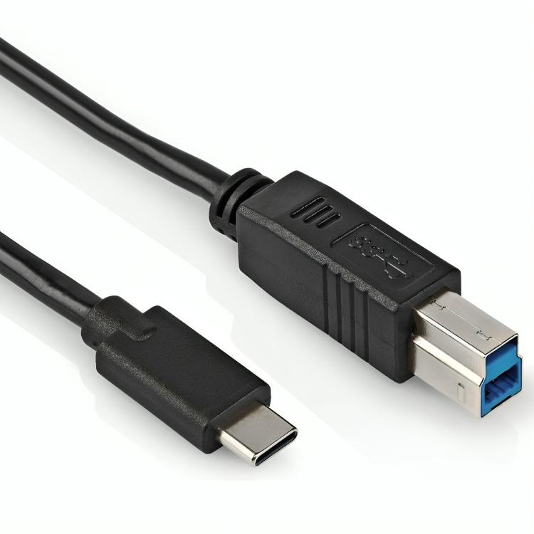 Image of USB C naar USB B - 1 meter - USB C naar USB 3.0 B - Goobay