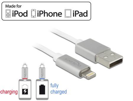 Image of DeLOCK USB 2.0 A - Lightning / USB 2.0 micro-B, 1 m