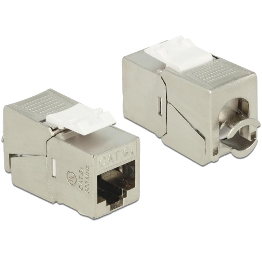 Delock Keystone Modul RJ45 Buchse > LSA Cat.6A kompakt 24 St?ck - Delo