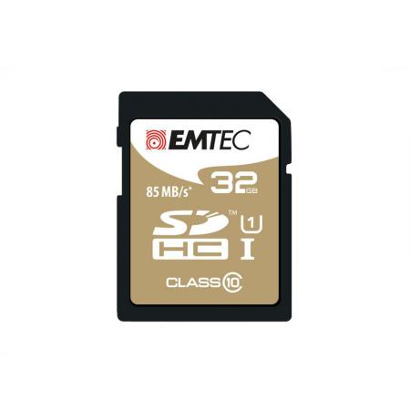 Image of Emtec 32GB Class10 Gold + 32GB SDHC Class 10 flashgeheugen