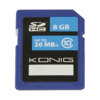 Image of König 8GB SDHC 8GB SDHC UHS-I Class 10 flashgeheugen