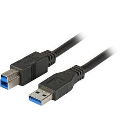 Image of USB3.0 connection cable A-B pl-pl 1,0m black, Enhanced - Quality4All