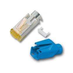 Image of RJ45 Hirose TM31 plug, Cat.6a, blue 3 elements, 100 pcs. - Quality4All