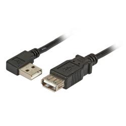 Image of USB2.0 cable A-angled - A pl-ja 0,5m black, Enhanced - Quality4All