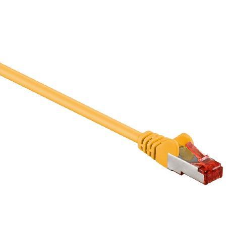 RJ45 Patch cable S/FTP,Cat.6 0.15m yellow, LSZH