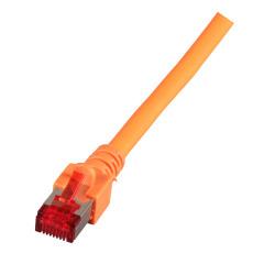 Image of RJ45 Patchcable S/FTP,Cat.6 25.0m orange, halogenfree - Quality4All