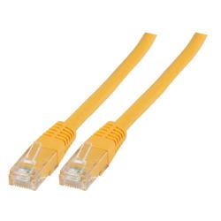 Image of RJ45 Patchcable U/UTP, Cat.6 1.5m yellow, moulded - Quality4All