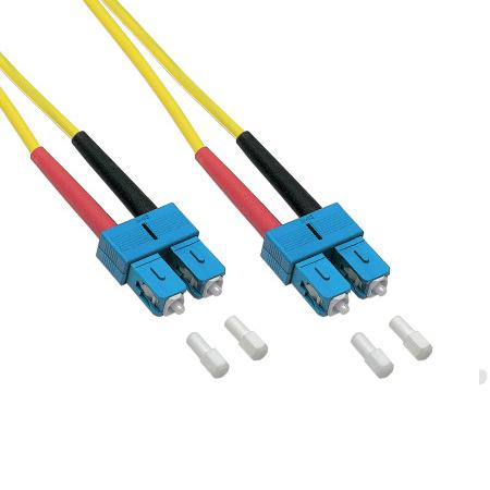 Image of Duplex Jumper SC/SC, 9/125æ 25m, OS2, LSZH, yellow - Quality4All