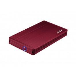 Image of ADJ 120-00008 Externe harde schijf Behuizing stone 2.5 inch SATA USB3.0 LED Red