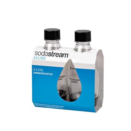 Image of SodaStream black bottle duo 1/2 Liter fuse - SodaStream