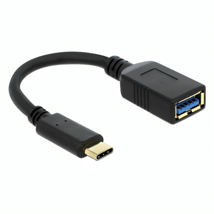 Image of DeLOCK USB 3.1 Gen 2 Type-C/Typ-A USB 3.1 Gen 2 Type-C USB 3.1 Gen 2 Type-A Zwart
