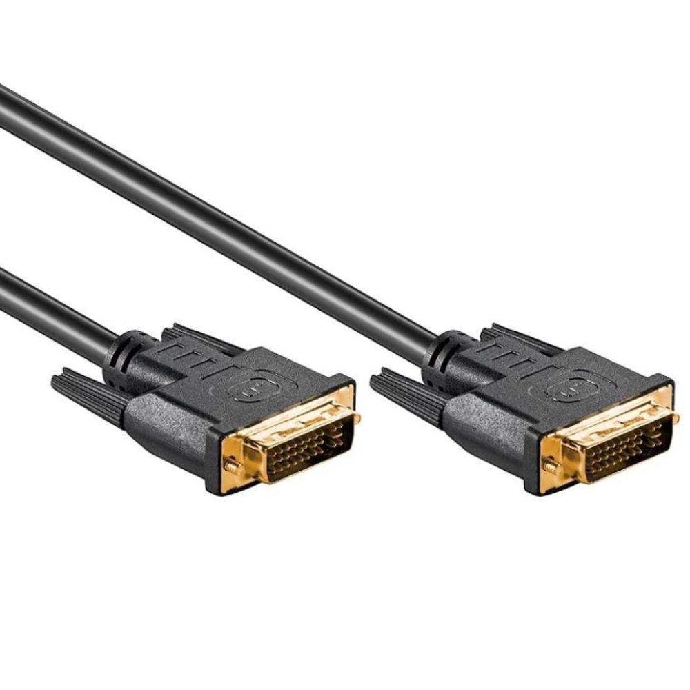 Image of DVI-I dual link 24+4+1 - 10 meter - Zwart - Goobay