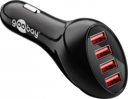 Image of Autolader 4x USB - Goobay