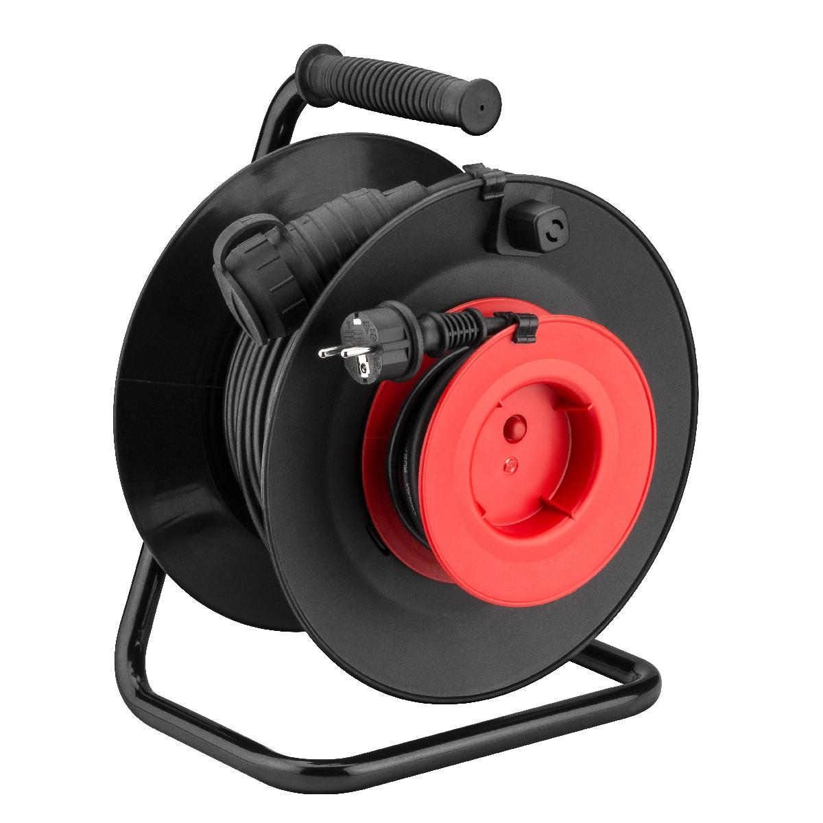 Image of Cable reel with cable run for short-term use outdoors (IP 44) - Qualit