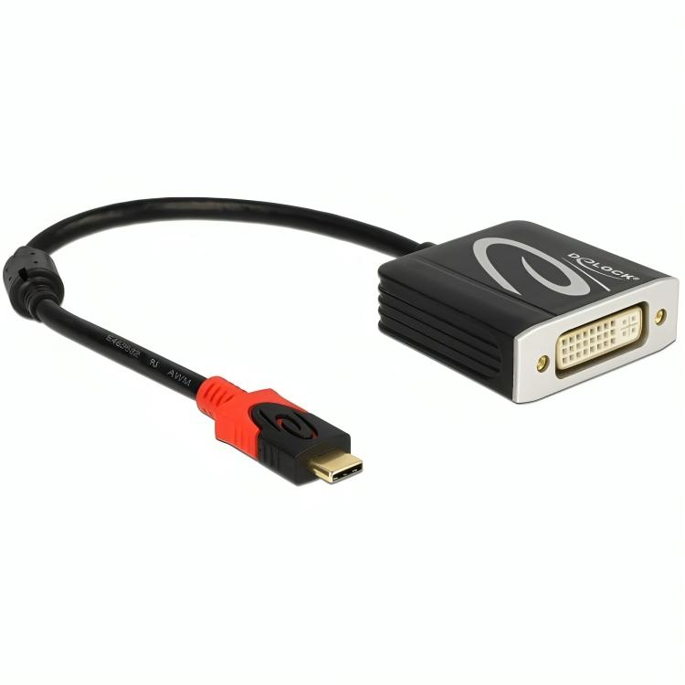 Image of USB C naar DVI adapter - Delock