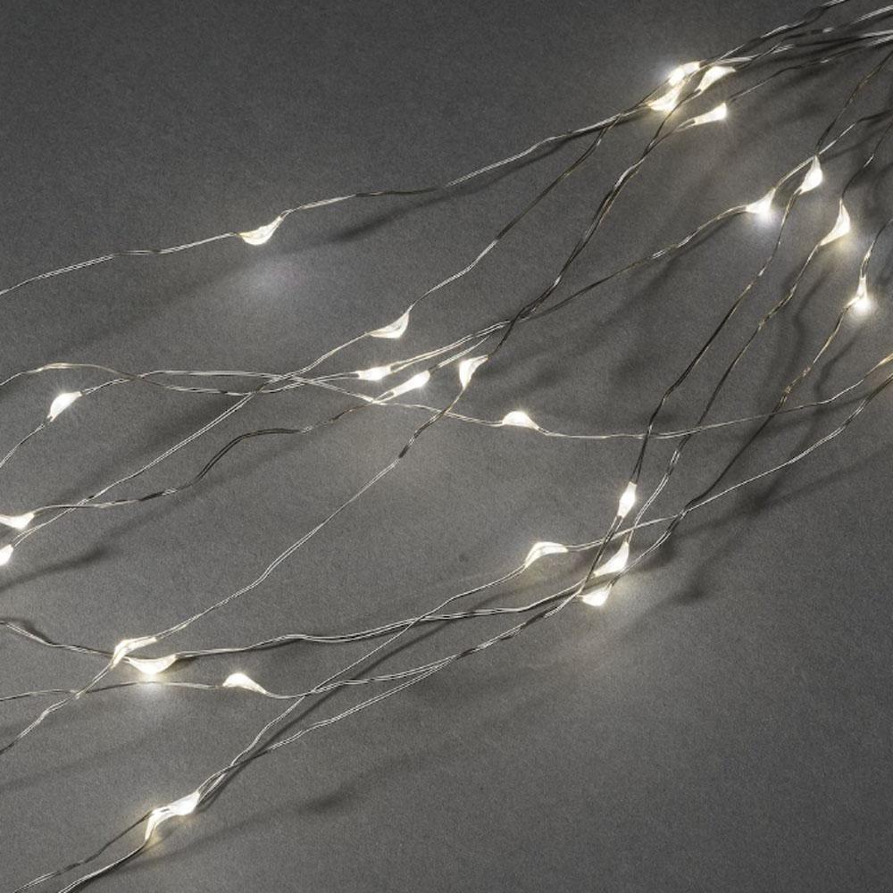 Draadverlichting - led kerstverlichting binnen - 200 lampjes - 2 meter - warm wit