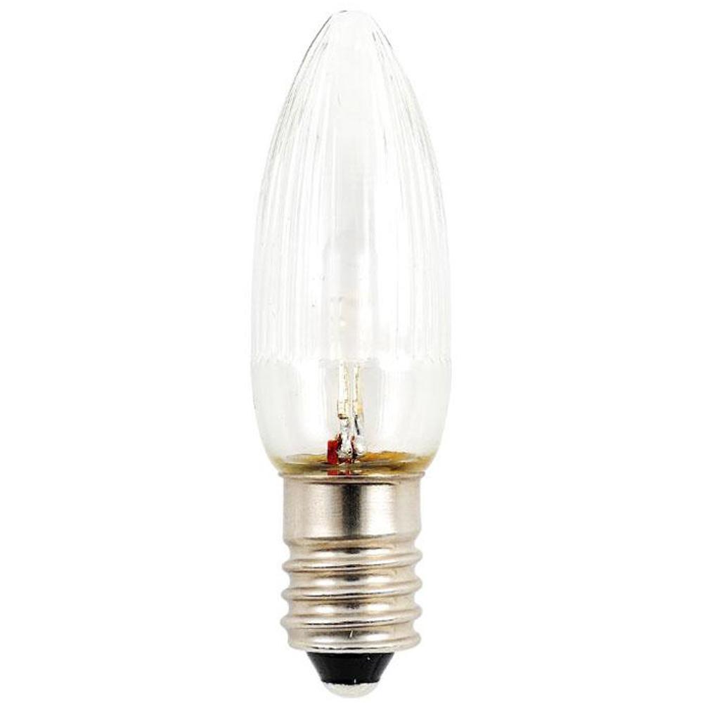 Reserve kerstlampje - E10 - 1 stuk - 24 volt - warm wit