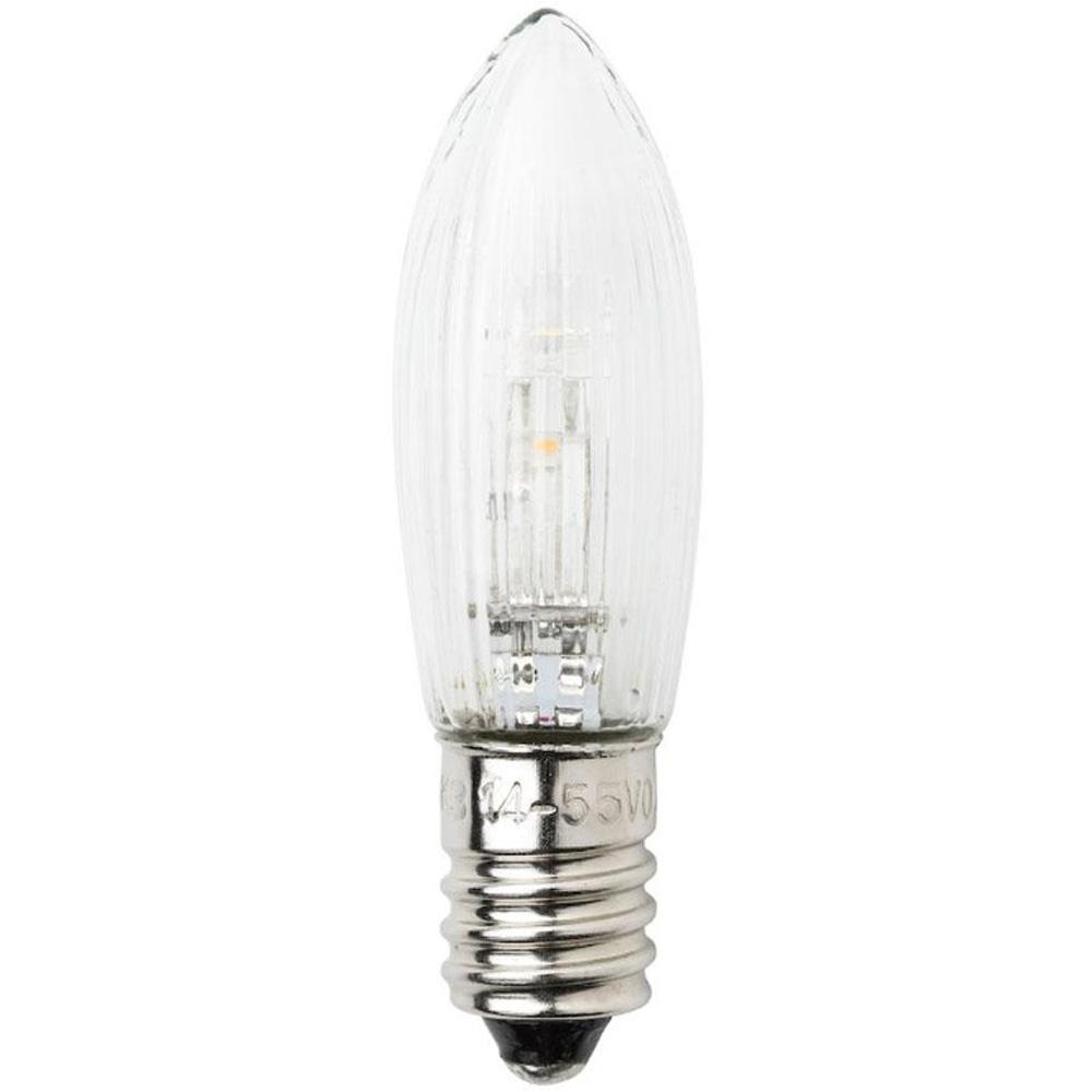 Reserve kerstlampje - E10 - 1 stuk - 24 volt - warm wit