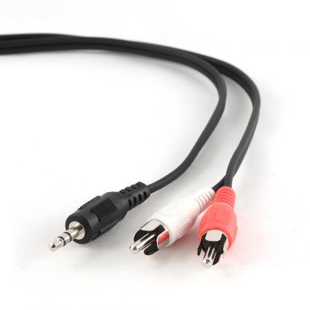 Image of 3,5 mm stereo naar RCA plug kabel, 5 meter - Quality4All