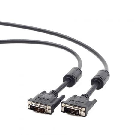 Image of DVI-DVI-kabel (dual link), 3 meter lange zwarte kabel. - Quality4All