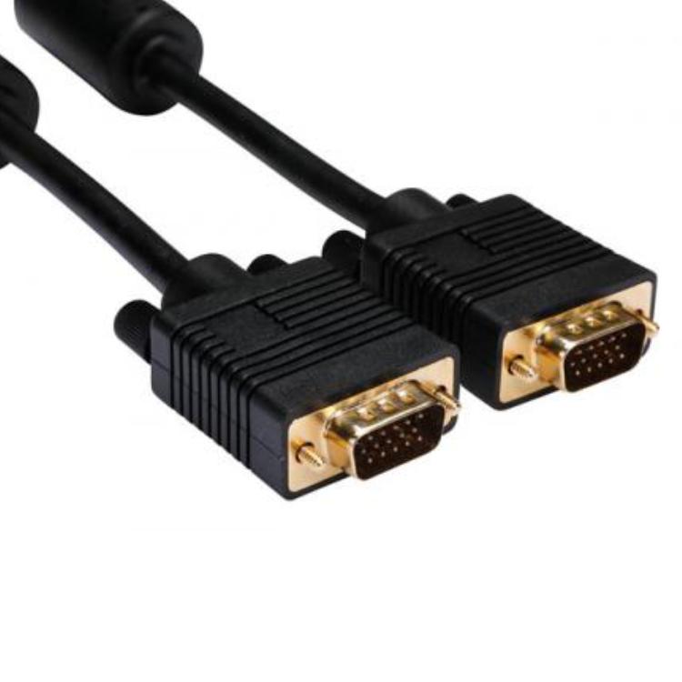 Image of VGA/SVGA-PLUG NAAR VGA/SVGA-PLUG / KOPER / BASIS / 1.8 m / VERGULD / M