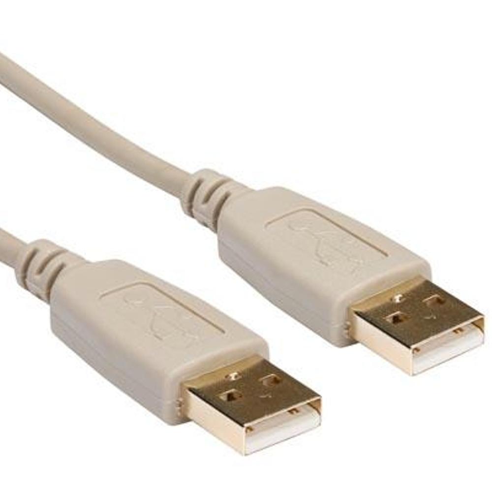 Image of USB 2.0 A-PLUG NAAR USB 2.0 A-PLUG / KOPER / BASIS / 2.5?m / VERGULD /