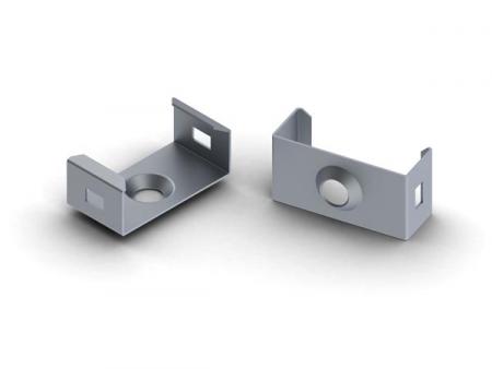 Image of Montagebeugel Voor Aluminiumprofiel Voor Ledstrip Slimline Breedte 8 mm - Verenstaal - Zilver
