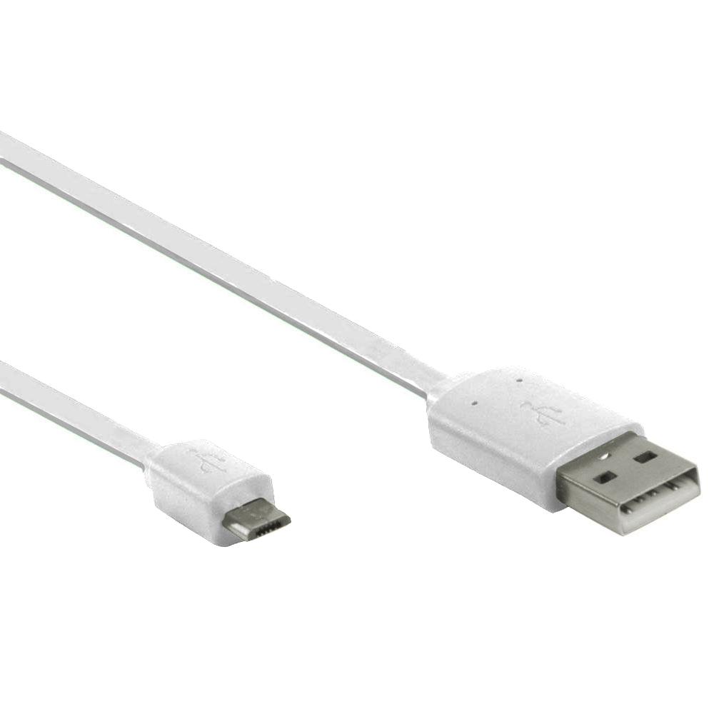 Image of USB 2.0 micro kabel - 1 meter - Wit - Valueline