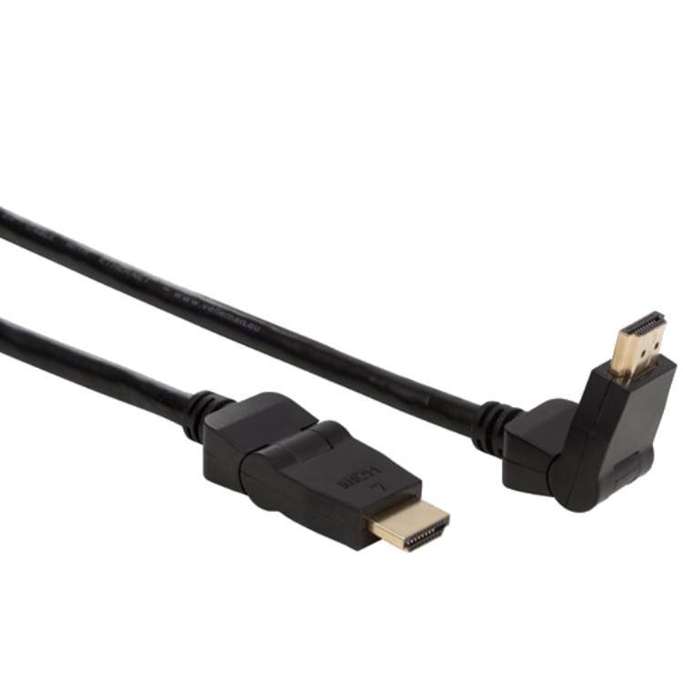 Image of HIGH-SPEED KABEL HDMI? MET ETHERNET +/- 90? HDMI PLUG NAAR +/-90? HDMI