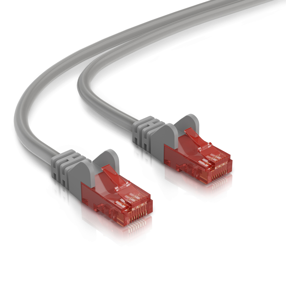 U/UTP Cat 6 - 1 meter - Grijs - Allteq