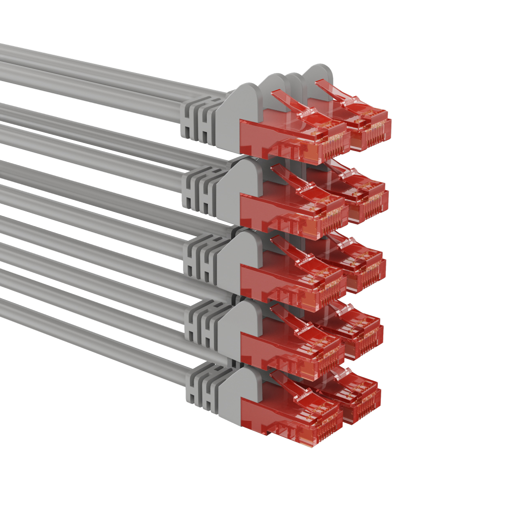 U/UTP Cat 6 - 1 meter - Grijs - Allteq
