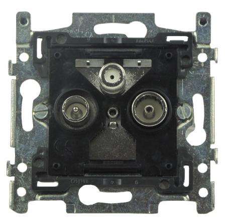Hirschmann Coax stopcontact EDB 02S Niko einddoos [België] - Hirschmann