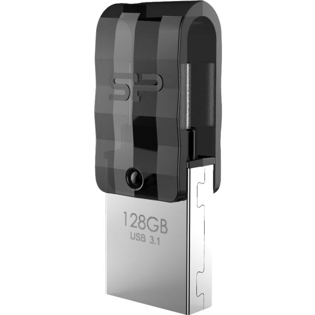 Silicon Power C31 Dual USB Pendrive Mobile 128GB USB-C Black - Silicon Power