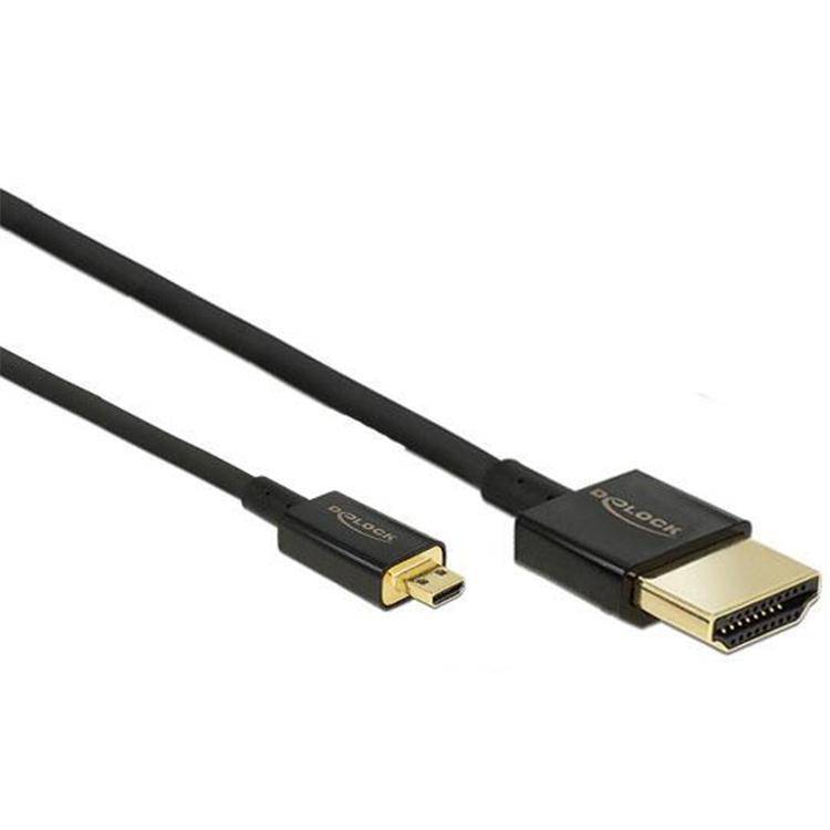 Delock Kabel High Speed HDMI mit Ethernet - HDMI-A Stecker > HDMI Mic - Delock