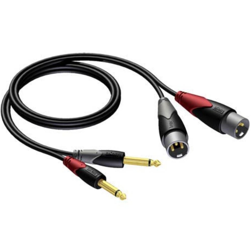 Aux naar XLR kabel - Procab