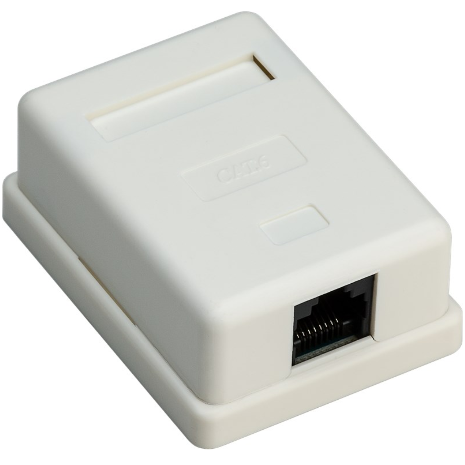 Cat 6 Wandsteckdose - Weiss - Goobay
