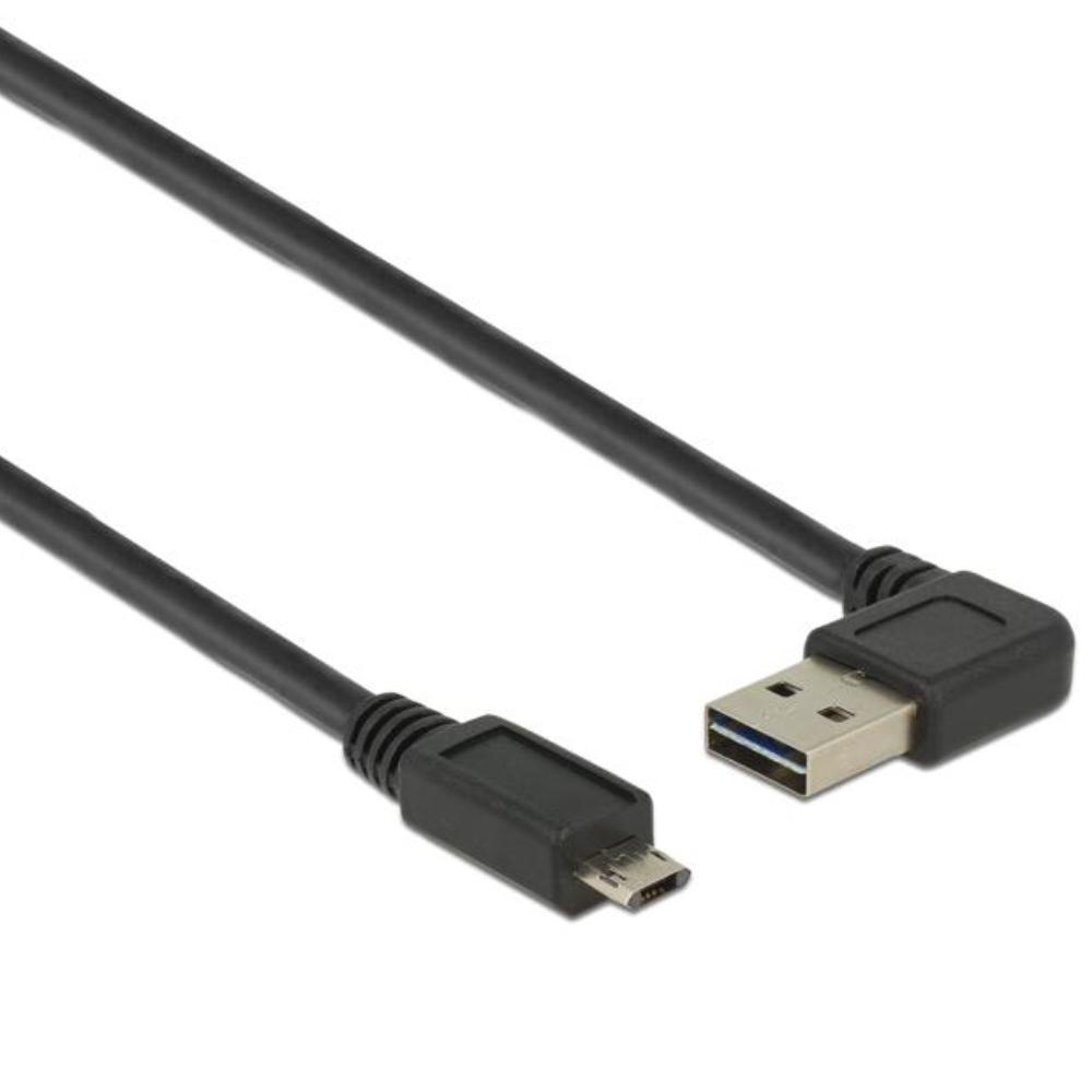 Delock Kabel EASY-USB 2.0 Typ-A Stecker gewinkelt links/rechts > EASY-