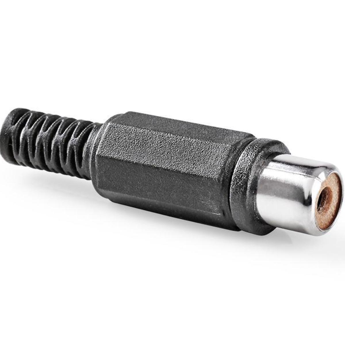 Image of Connector RCA Female PVC Zwart