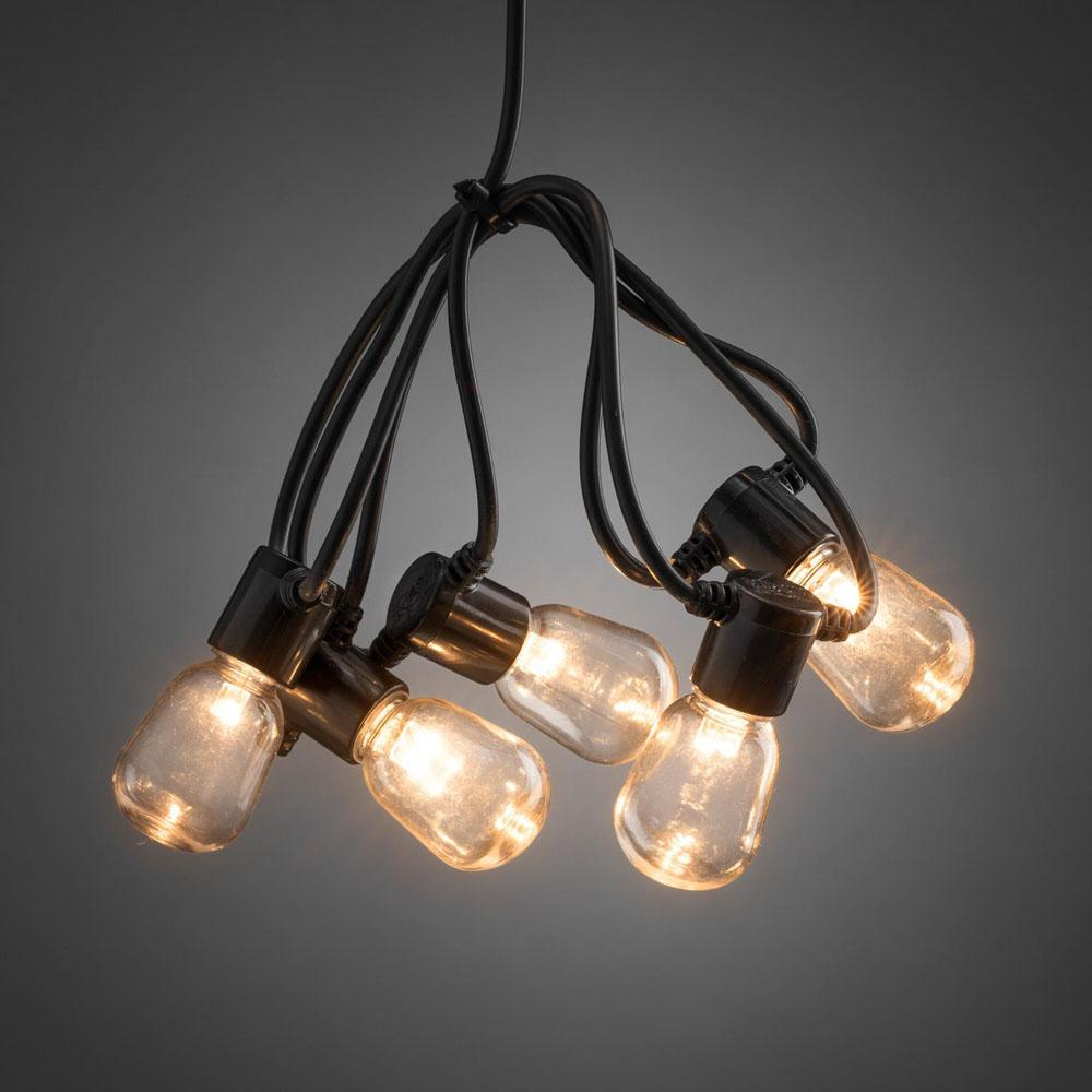 Prikkabel - led kerstverlichting buiten en binnen - 40 lampjes - 9.75 meter - extra warm wit