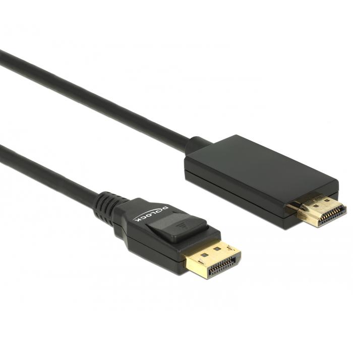 DisplayPort naar HDMI kabel - 1 meter - Zwart - Delock