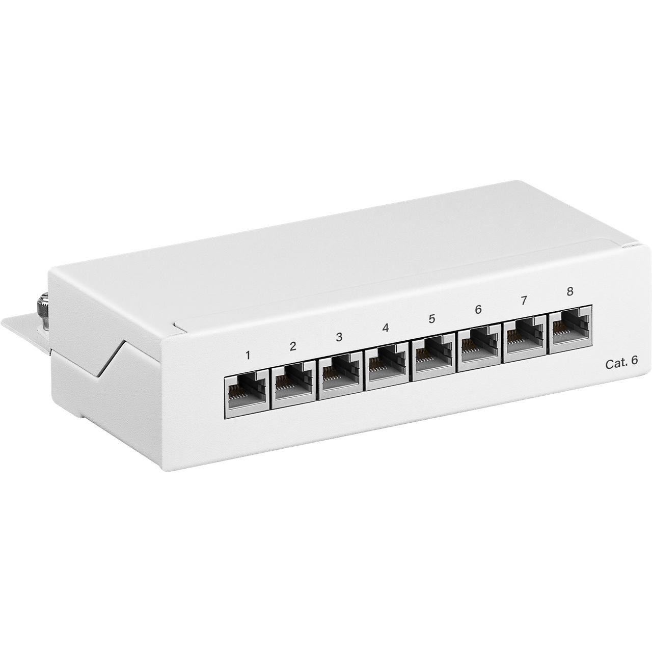 Cat 6 8-poorts patchpaneel