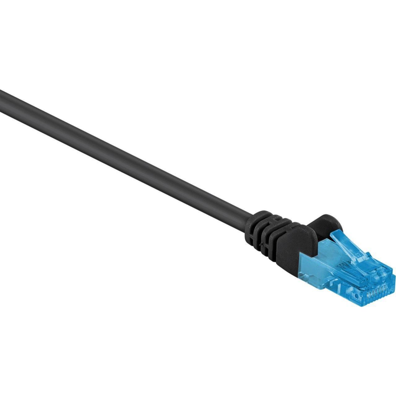 U/UTP Cat 6a - 0.5 meter - Zwart - Goobay