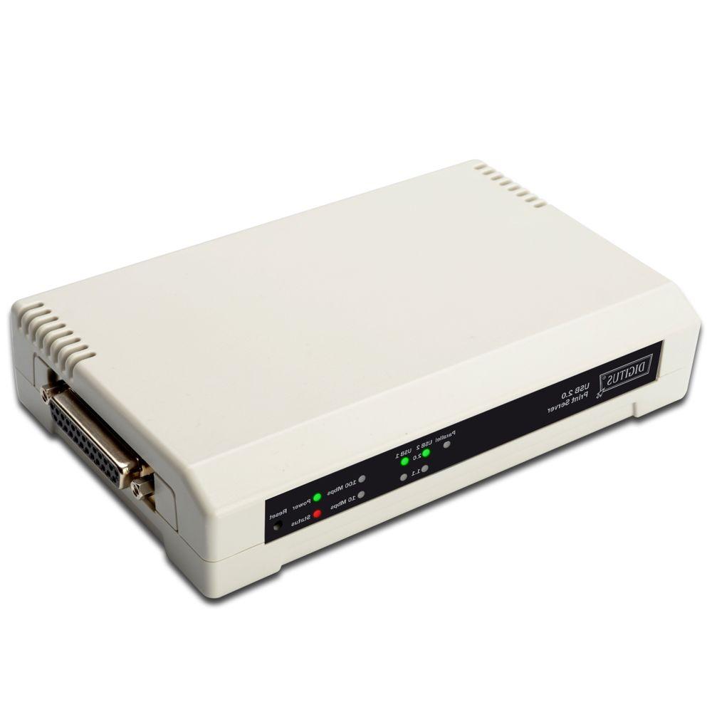 Netwerk printerserver - USB/Parallel - Digitus