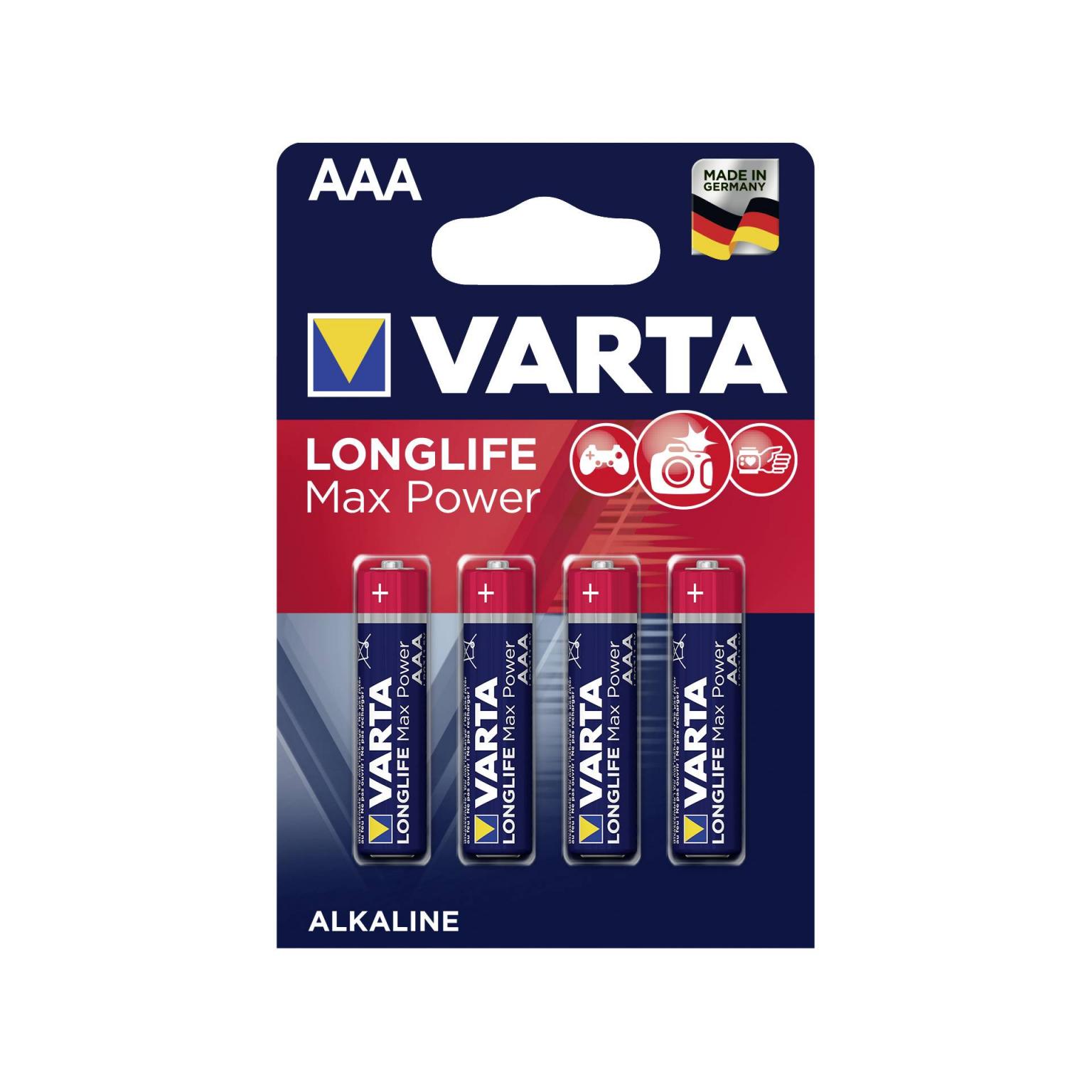 10x4 Varta Max Tech Micro AAA LR 03 VPE binnenverpakking - Varta