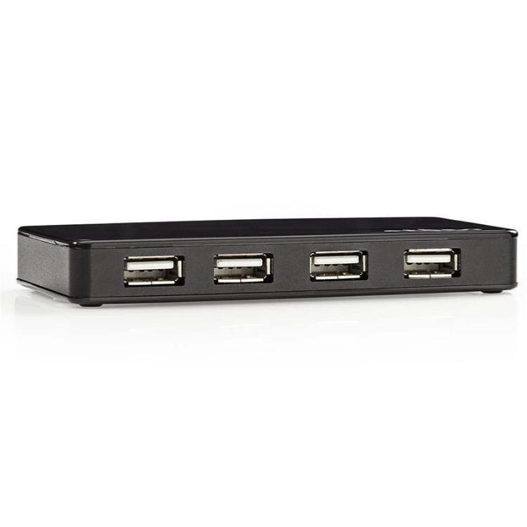 USB-hub 4-poorts USB 2.0 Afzonderlijke voeding - Allteq
