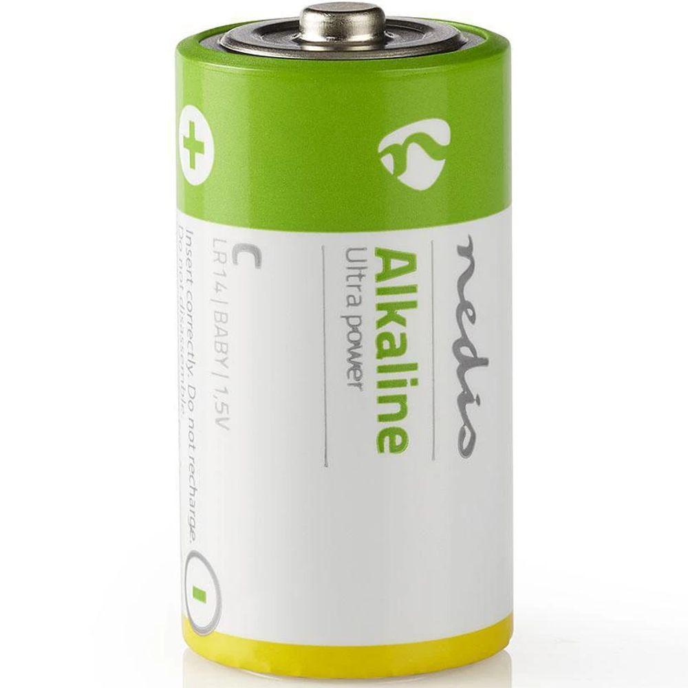 C Batterij - Alkaline - Nedis