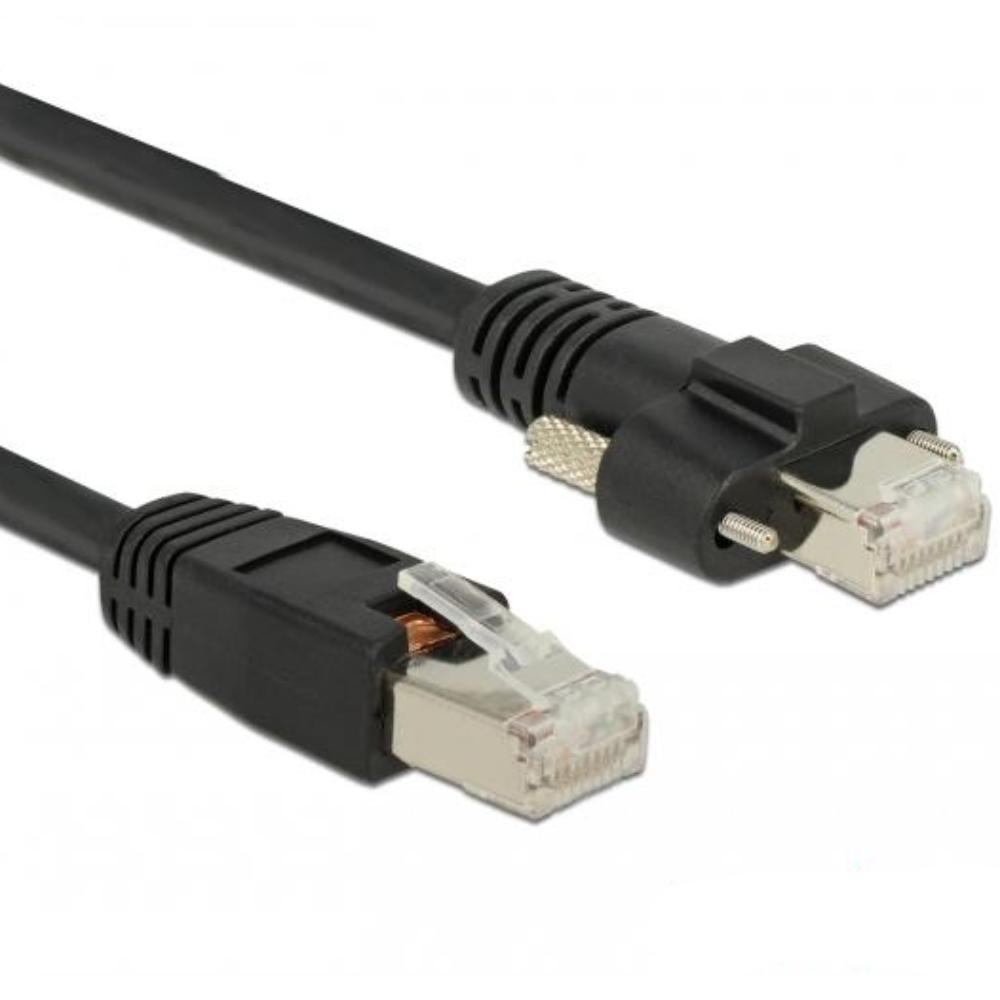 Delock Kabel RJ45 Stecker > RJ45 Stecker mit Schrauben Cat.6 SSTP 5 m