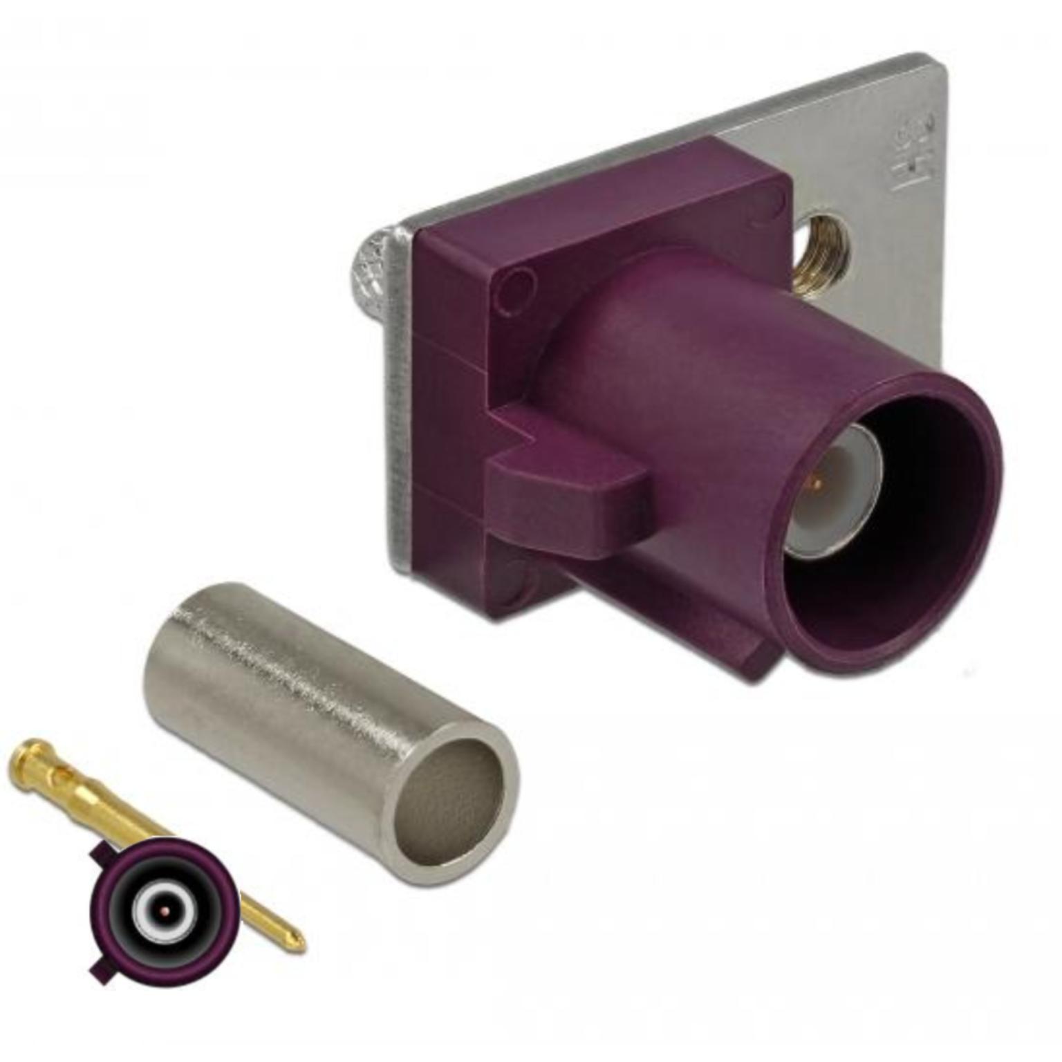 Delock FAKRA D-Steckverbinder Federstift zum Crimpen 1 vorgestanztes L