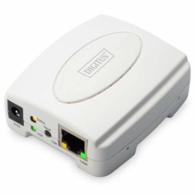 Netwerk printerserver - USB - Digitus