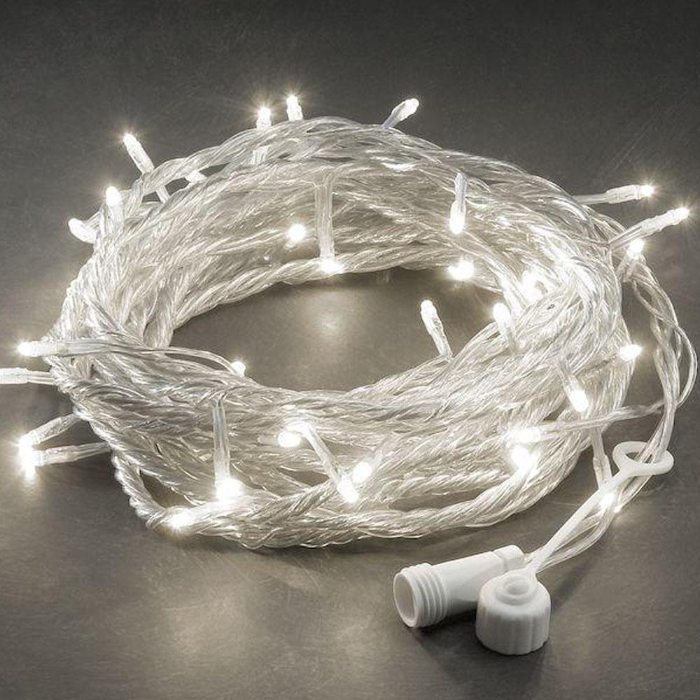 Led lichtsnoer kerstboomverlichting - buiten en binnen - 50 lampjes - 5 meter - dimbaar - warm wit
